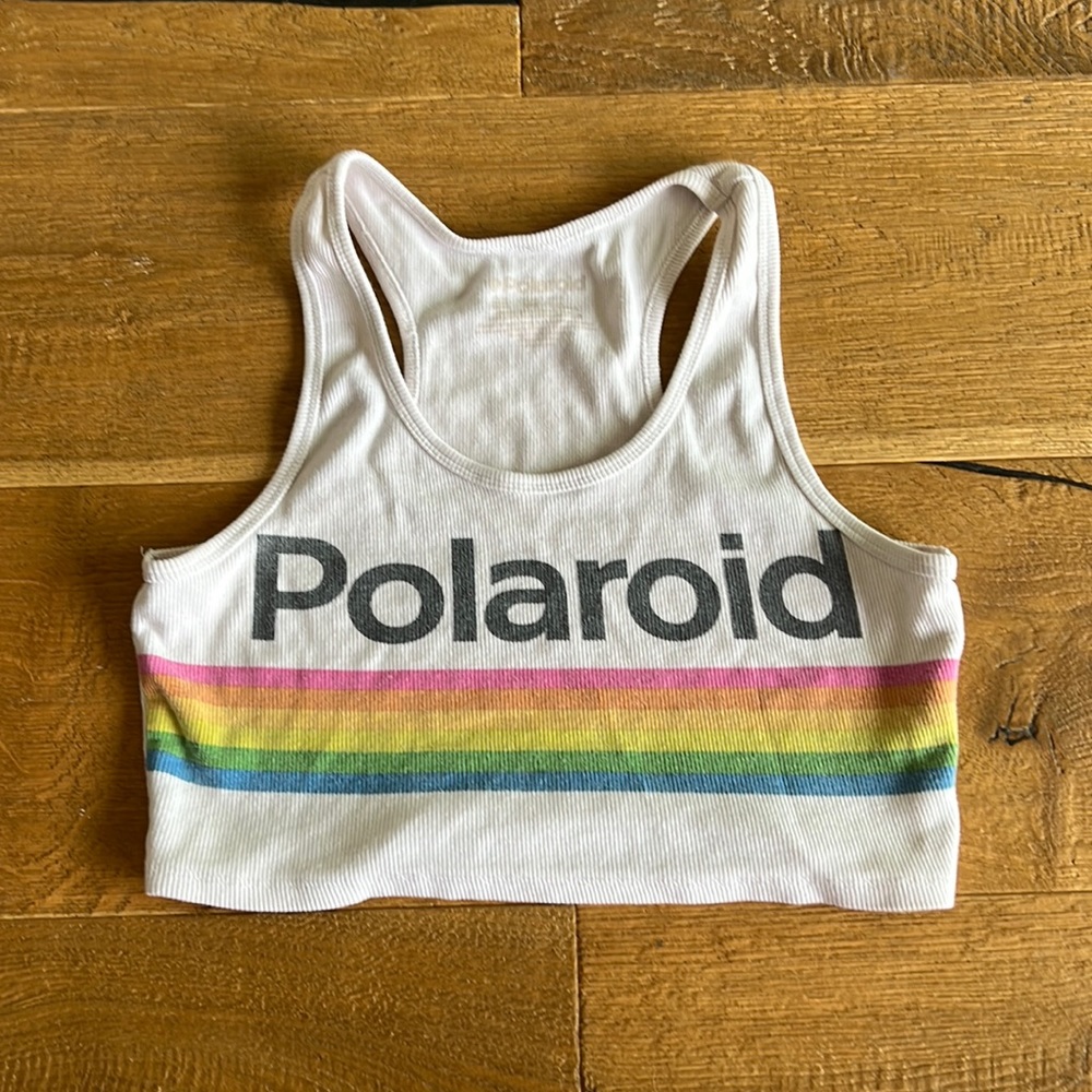 Polaroid crop top